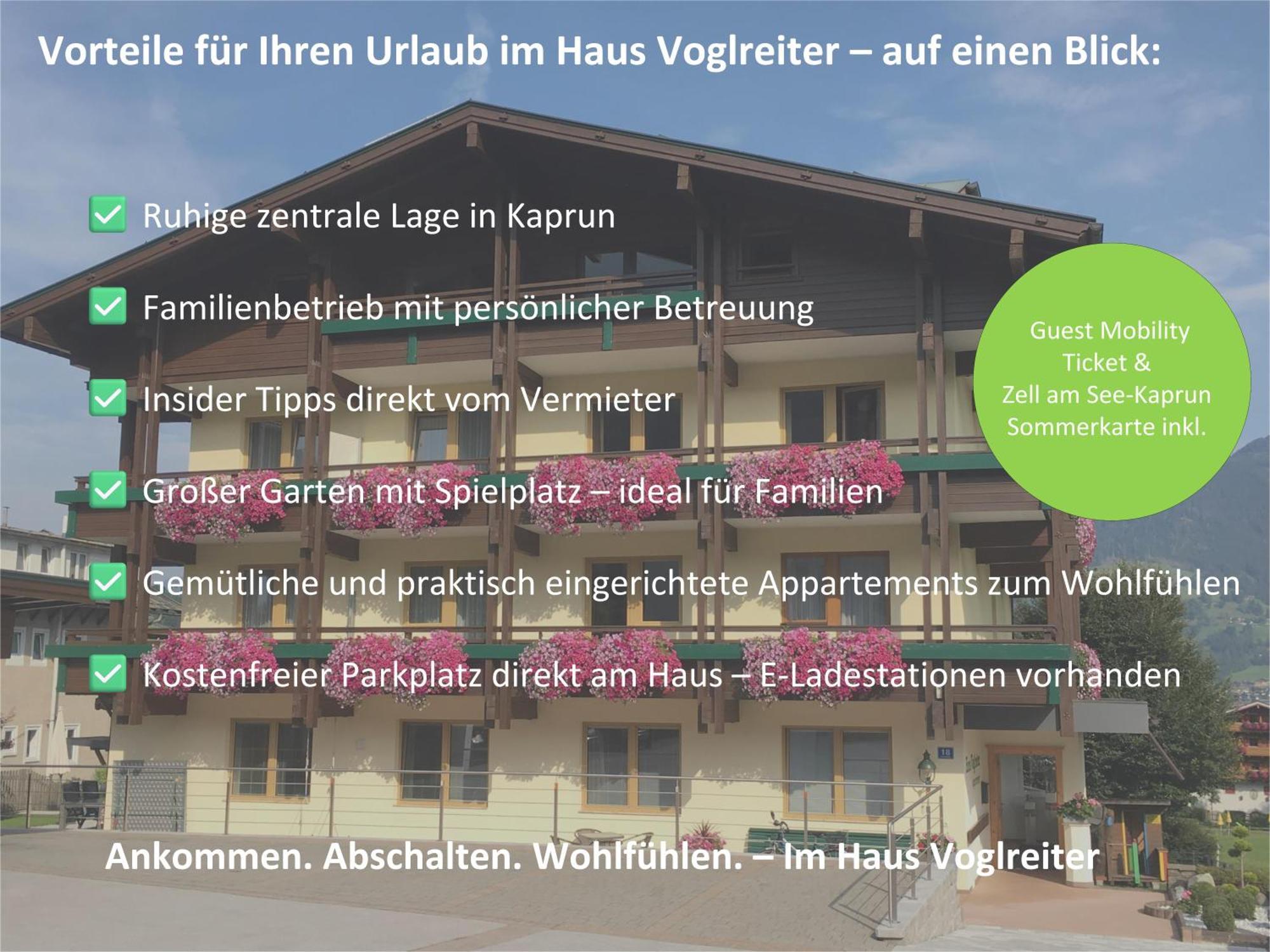 Haus Voglreiter - Inkl Sommerkarte, Zentrale Und Ruhige Lage, Garten Mit Spielplatz Kaprun Exteriér fotografie